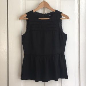 Madewell Silk Peplum Top
